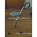 wholesale aluminum portable folding stool cane with three legs